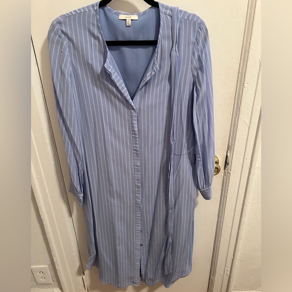 Joie striped shirt dress with belt